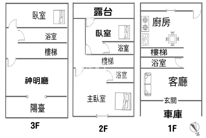 嘉義水上柳子林店面住家房屋室內格局與周邊環境