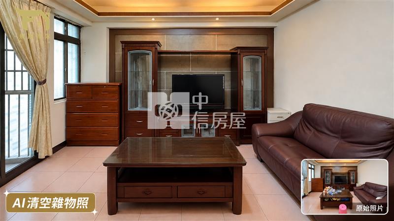 獨家*正文化國小*電梯華廈三房車*前後陽台房屋室內格局與周邊環境
