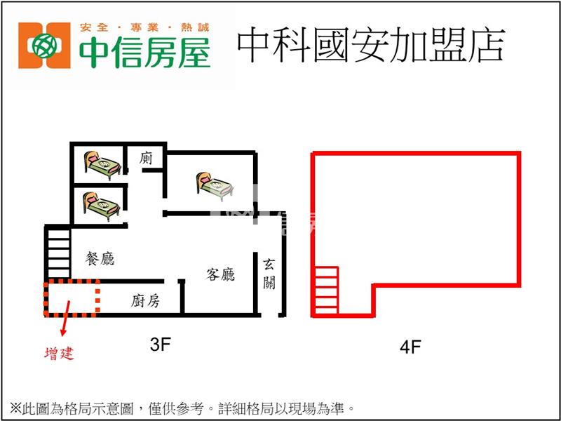 東海美公寓3+4F房屋室內格局與周邊環境