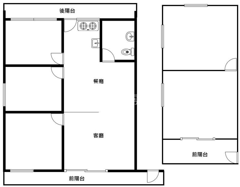 龜山四樓加蓋五樓大空間公寓房屋室內格局與周邊環境