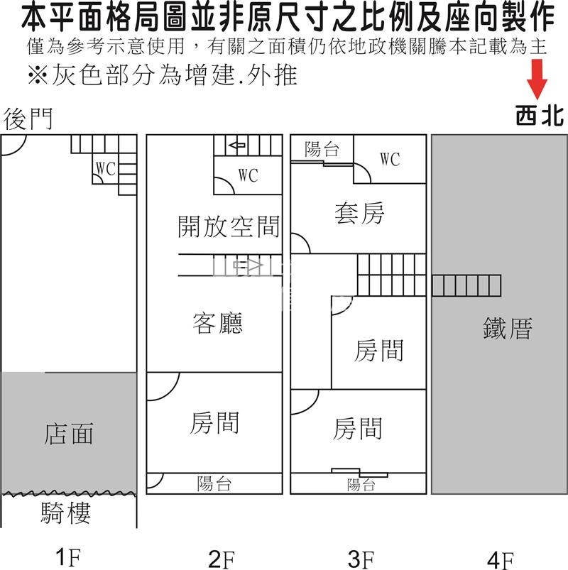 中正南路店面透天房屋室內格局與周邊環境