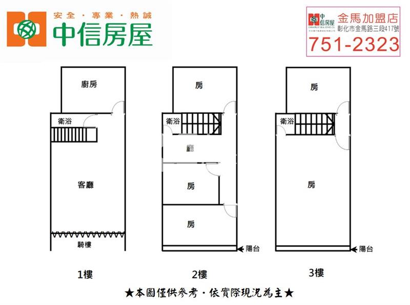 伸港大面寬乙工透天房屋室內格局與周邊環境