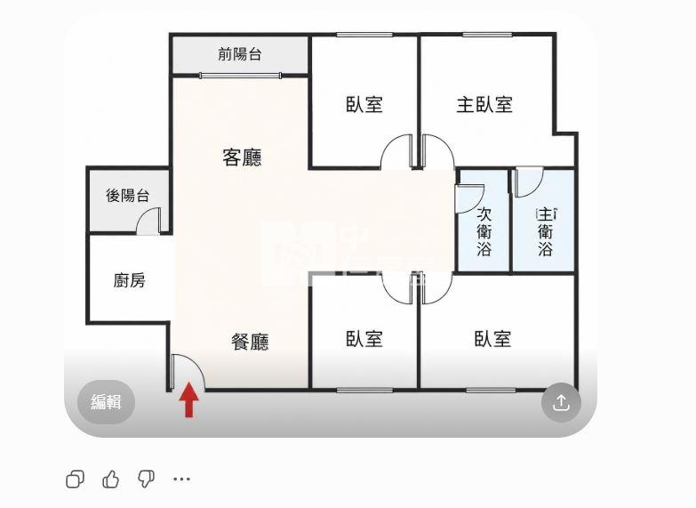 崇蘭整新3+1房平車華廈房屋室內格局與周邊環境
