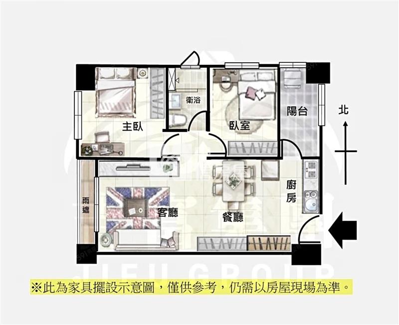 【安家】微笑城堡景觀2房車-衛浴開窗房屋室內格局與周邊環境