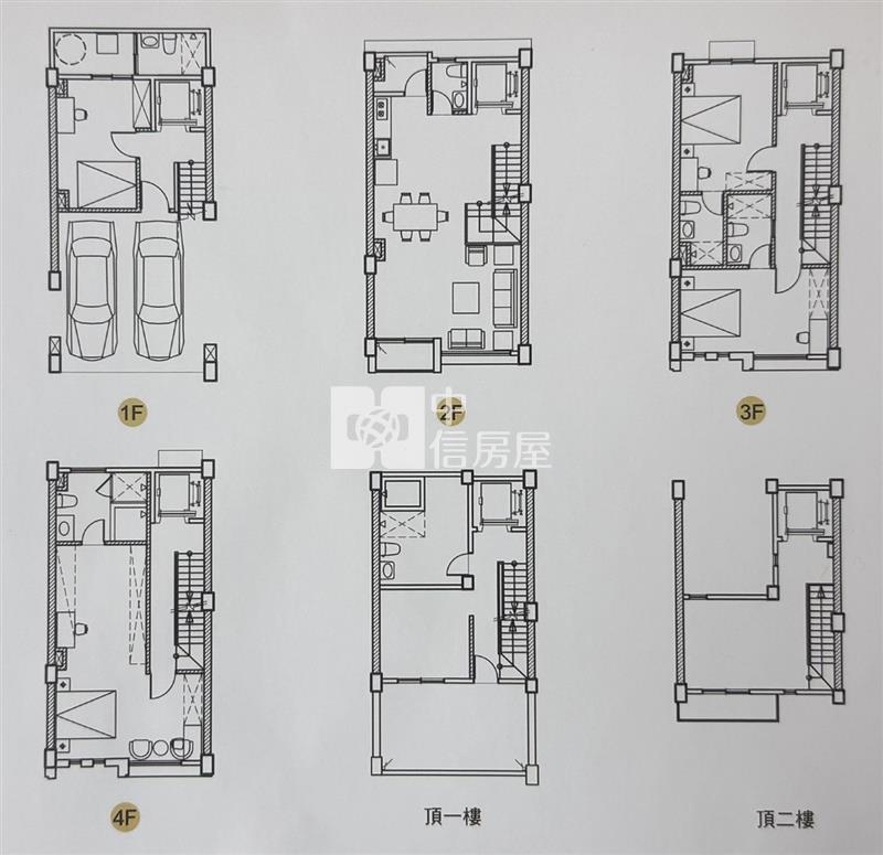 御品園全新電梯5房雙車透天E3房屋室內格局與周邊環境