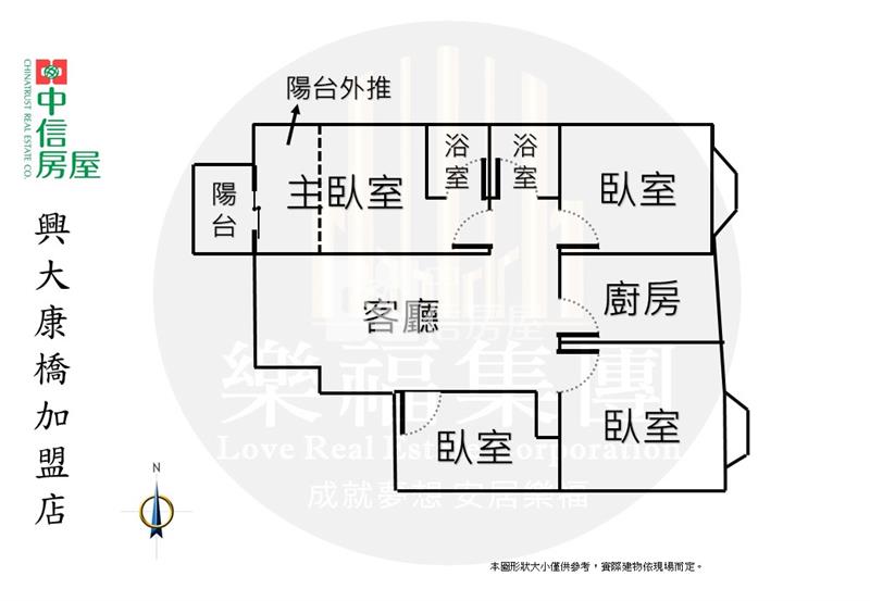 大里軟體園區旁3+1房車位美廈房屋室內格局與周邊環境