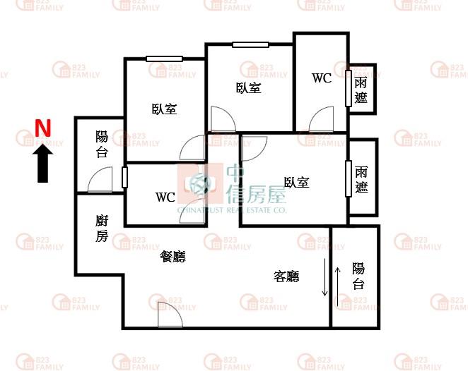 lalaport輕屋齡三房平車房屋室內格局與周邊環境