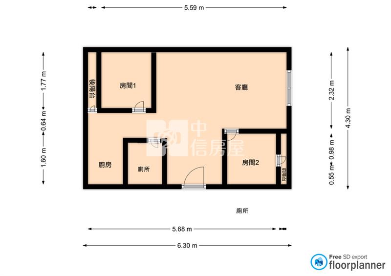 【安家】近林森國小兩房公寓房屋室內格局與周邊環境