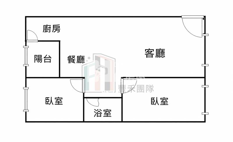 【豐禾】經國之星-景觀兩房+車位房屋室內格局與周邊環境