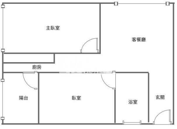 摩登新貴兩房房屋室內格局與周邊環境
