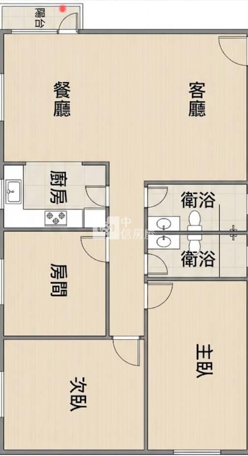 【奔馳】桃園車站3房公寓房屋室內格局與周邊環境