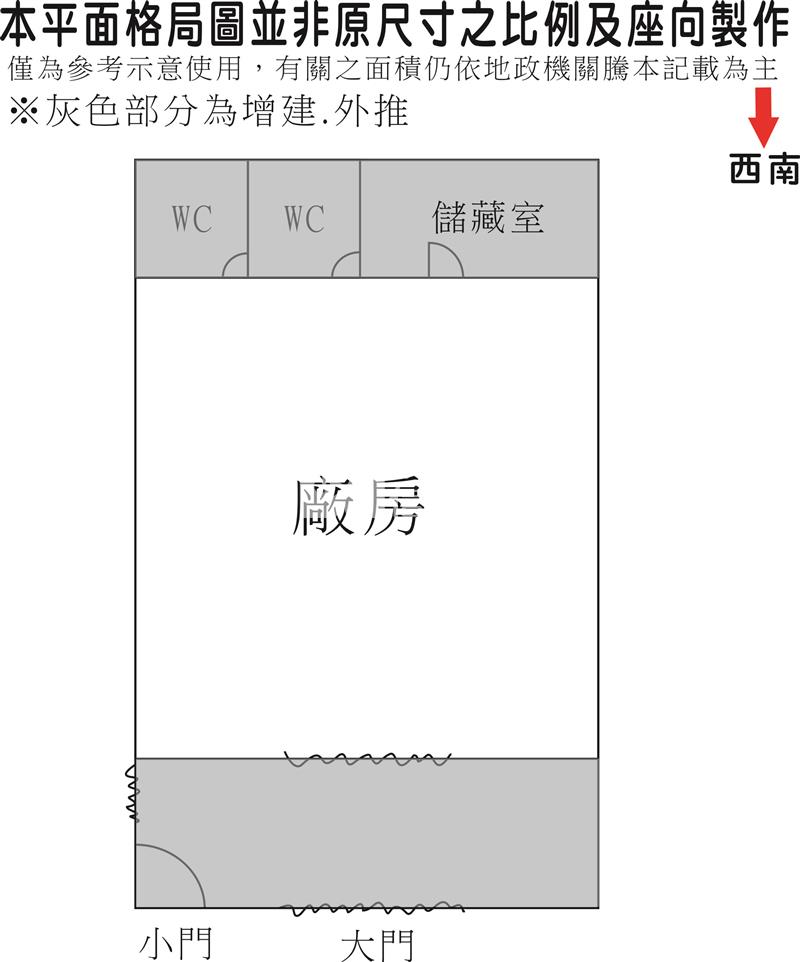 總頭安南工業廠房房屋室內格局與周邊環境