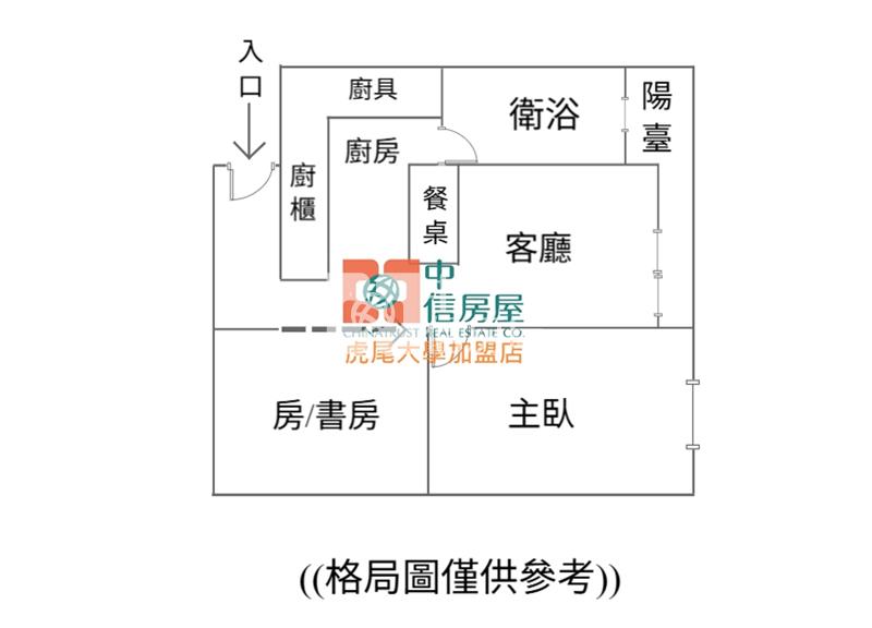 虎尾高鐵美2房房屋室內格局與周邊環境