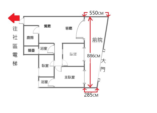 內壢中正國小-富律一樓挑高庭院車位附一個機械車位房屋室內格局與周邊環境
