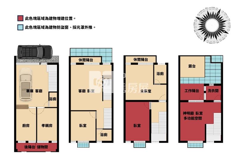 竹北國中 孝親房雙車美別墅房屋室內格局與周邊環境