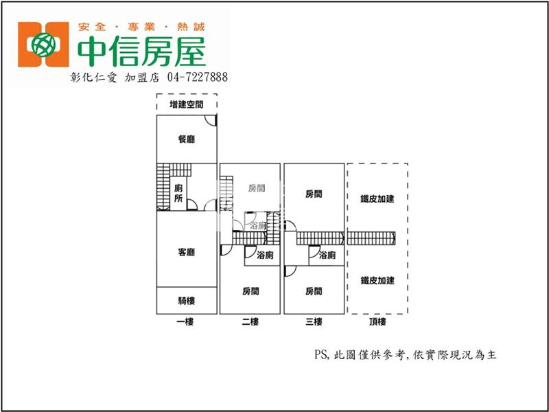 彰水路店住房屋室內格局與周邊環境