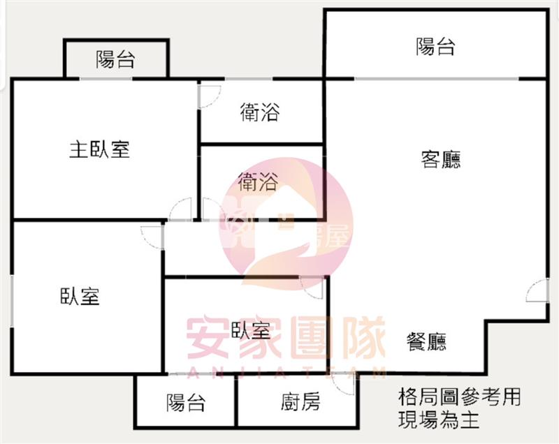 【安家】後站北帝國體育園區3房房屋室內格局與周邊環境