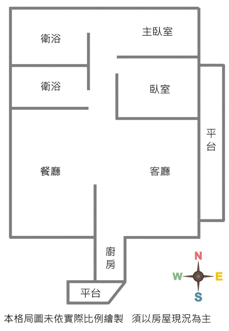 竹北大空間一樓華廈房屋室內格局與周邊環境