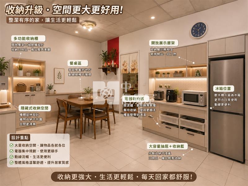 大慶1樓裝潢為AI模擬示意圖房屋室內格局與周邊環境