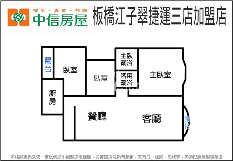 5W71大家門第大3房房屋室內格局與周邊環境