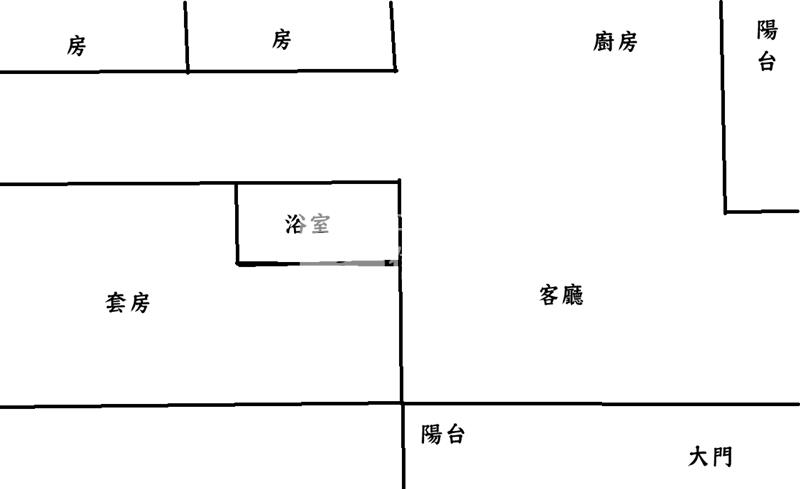 凱旋大地美三房房屋室內格局與周邊環境