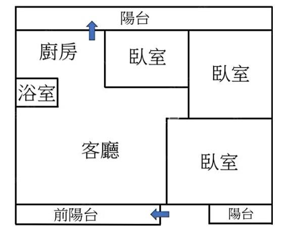 青溪雙學區 小檜溪 鎮一街 精美大3房房屋室內格局與周邊環境
