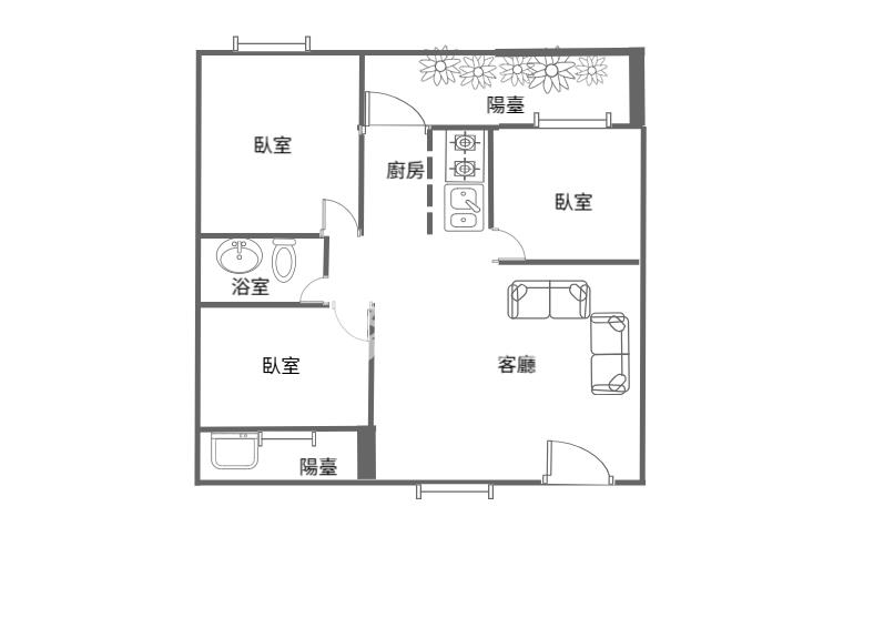 中清文心捷運 超值公寓房屋室內格局與周邊環境