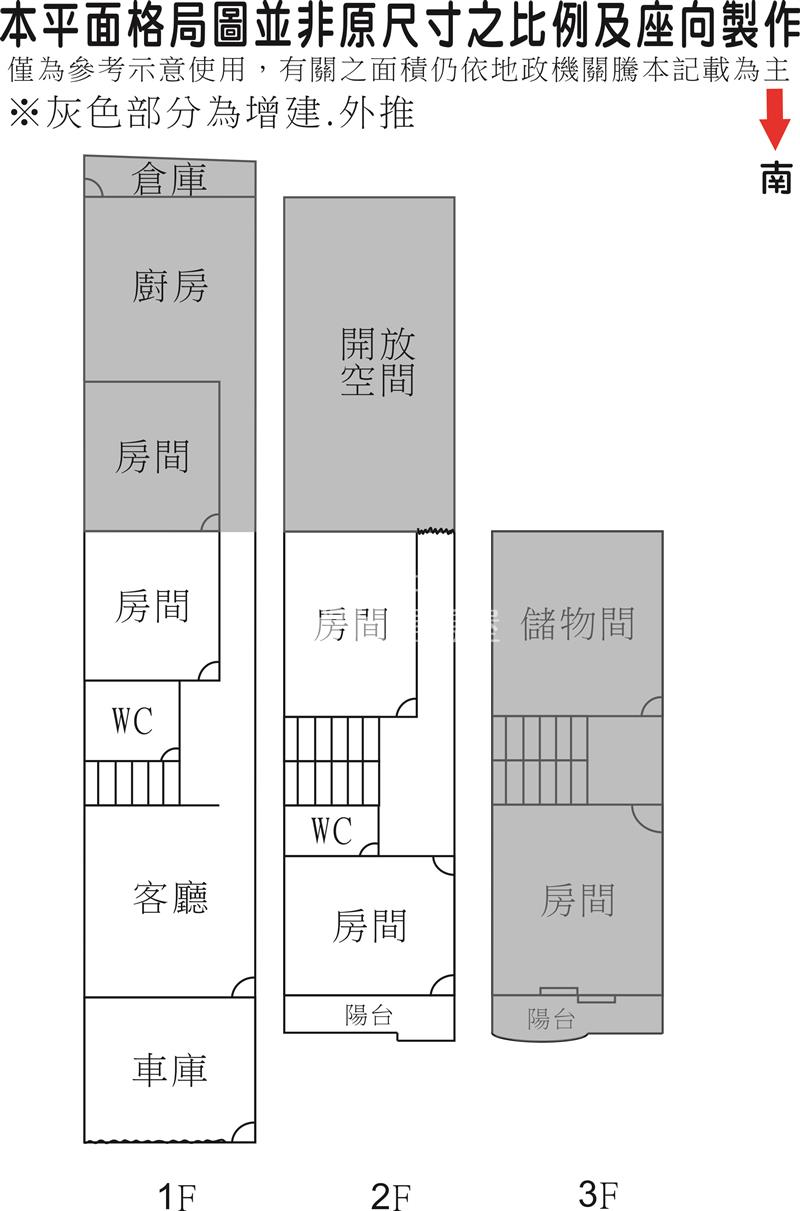 歸仁大地坪傳統孝親透天房屋室內格局與周邊環境
