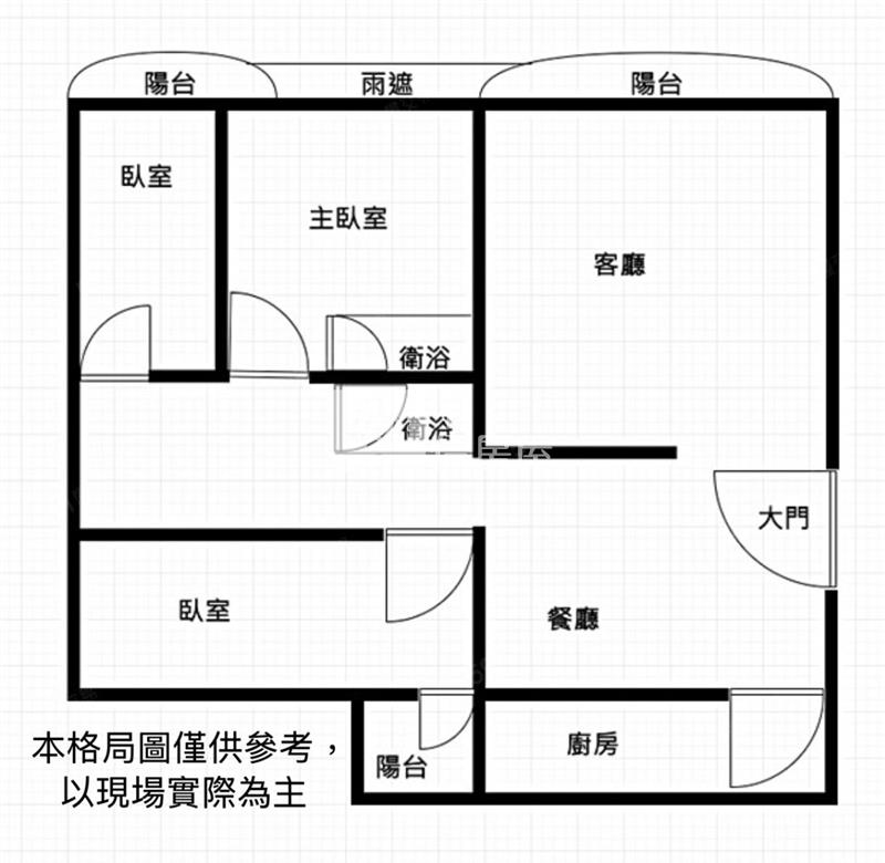 中壢夜市精美大三房車房屋室內格局與周邊環境