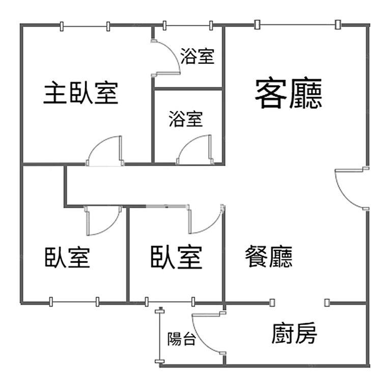 中壢高商新明夜市電梯大三房+平面車(中信卓越團隊)房屋室內格局與周邊環境