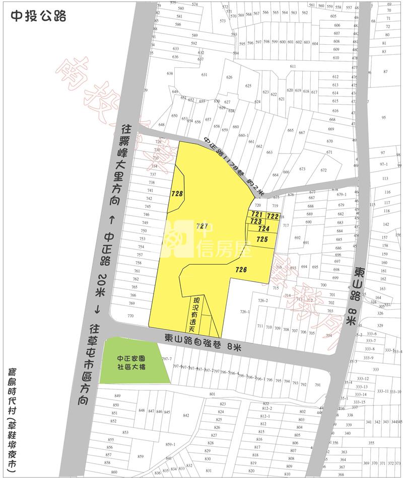 寶島時代村前後臨路千坪建地房屋室內格局與周邊環境