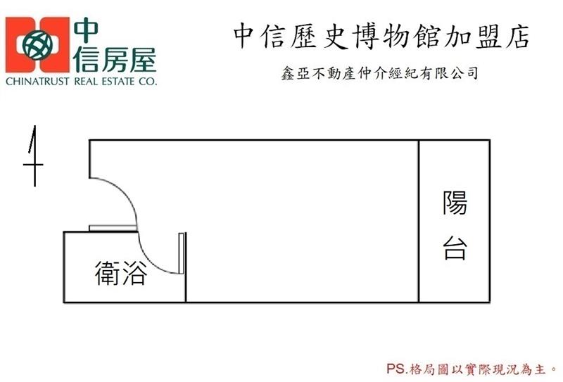 健康路有陽台套房房屋室內格局與周邊環境