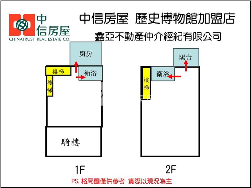 近正義車站臨義勇路1、2樓店住房屋室內格局與周邊環境