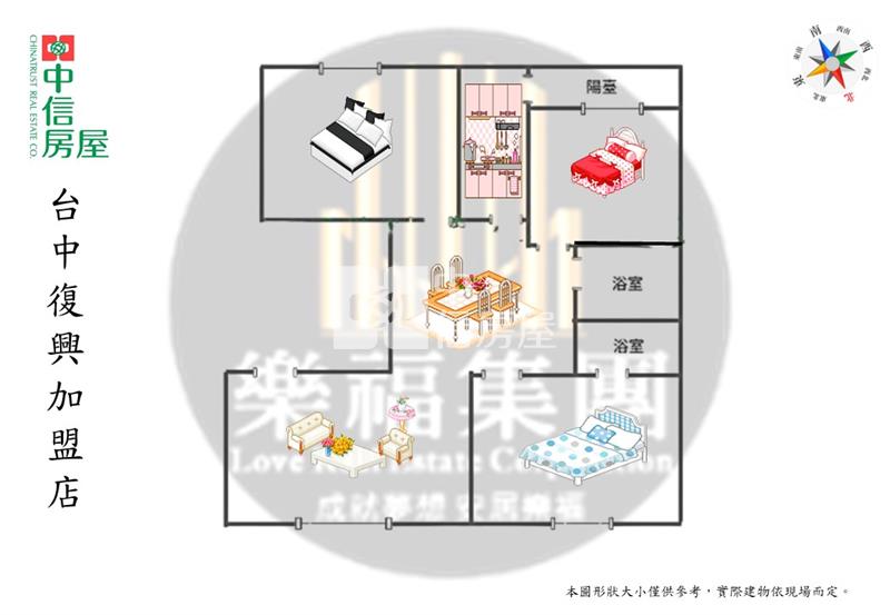 (大力士滿福區)楊梅交流道3房美廈房屋室內格局與周邊環境