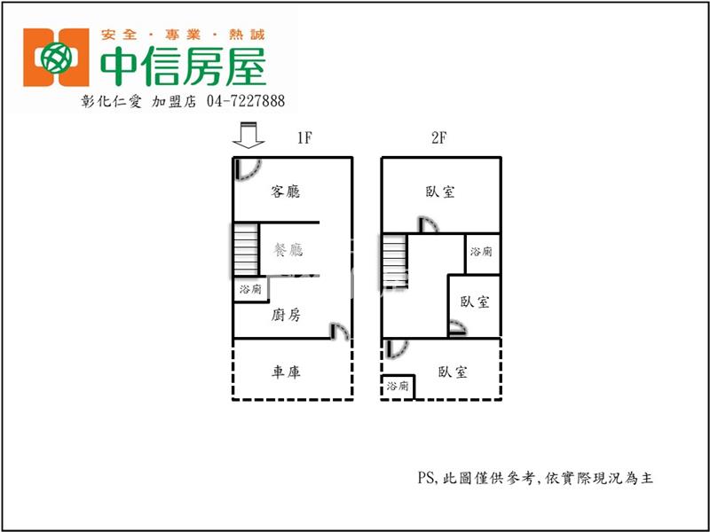 南郭車庫美透天房屋室內格局與周邊環境