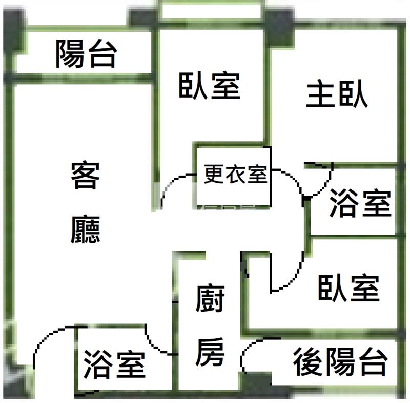 中壢華勛天翔景觀3房車房屋室內格局與周邊環境
