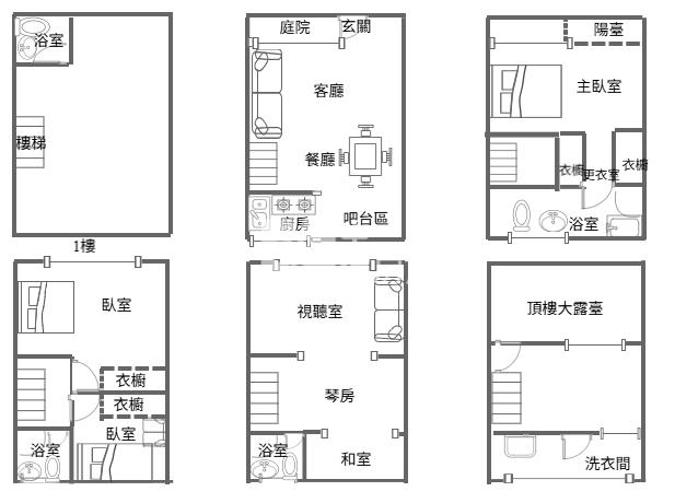 鑫聖中信-文化商圈美墅房屋室內格局與周邊環境