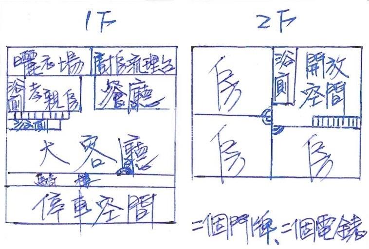 永靖市區大車庫別墅房屋室內格局與周邊環境