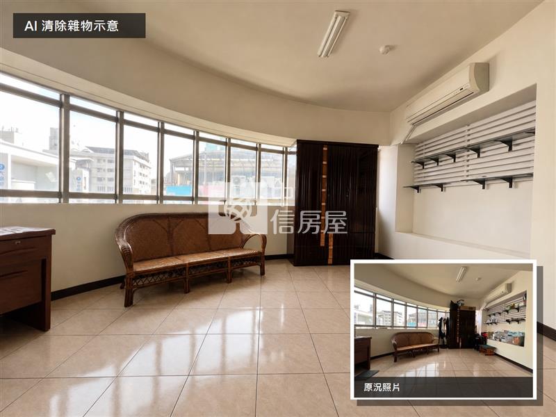中壢站前低總價電梯邊間美兩房兩衛房屋室內格局與周邊環境