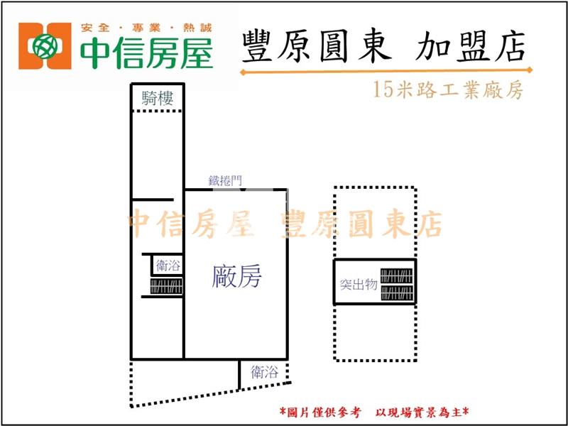 ㊣15米路工業廠房房屋室內格局與周邊環境
