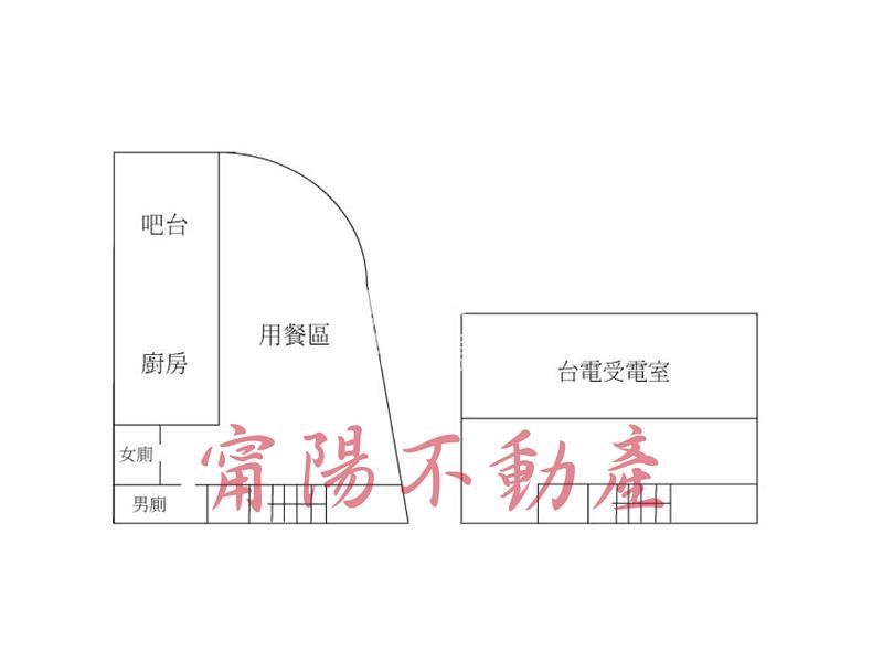 自由路熱鬧角窗金店面房屋室內格局與周邊環境