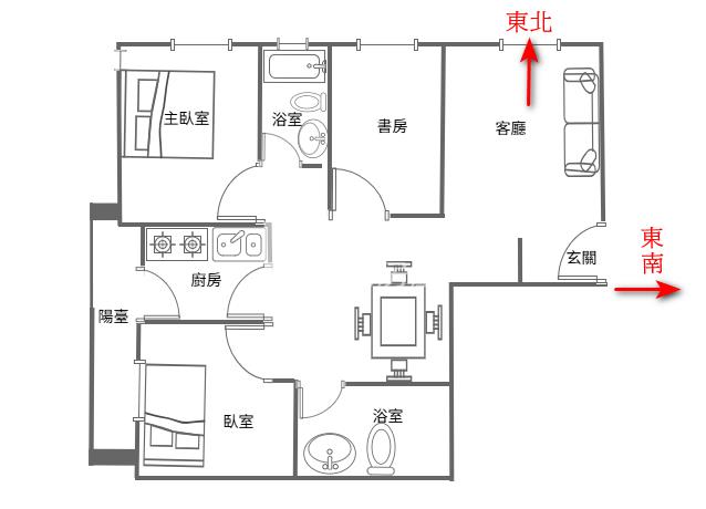 【奔馳】花都頂樓明亮三房房屋室內格局與周邊環境