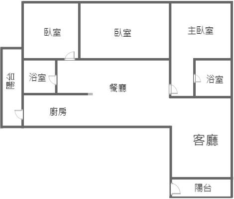 【奔馳】香格里拉 大3房(車位加價購)房屋室內格局與周邊環境