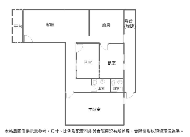 近新明國中華廈一樓3房車房屋室內格局與周邊環境