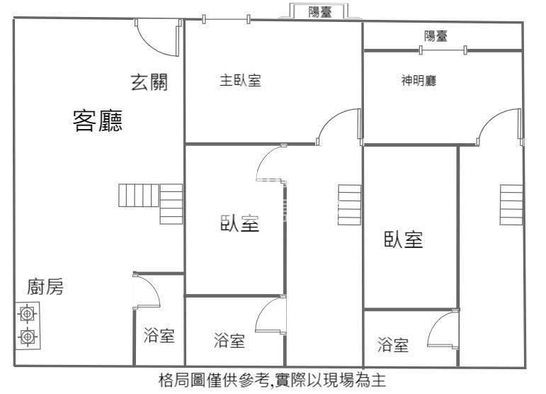 平鎮區華隆街透天~門前停車房屋室內格局與周邊環境