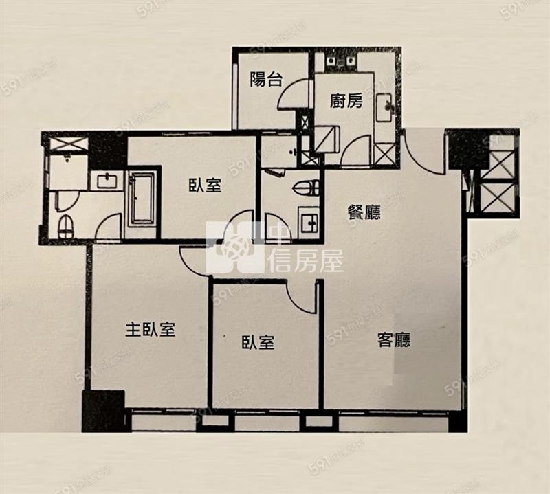 晴空匯高樓層景觀戶房屋室內格局與周邊環境