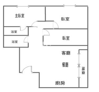 【奔馳】新格名宮3房房屋室內格局與周邊環境