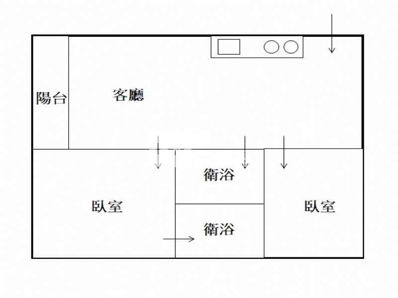 德鑫SKY1超值2房房屋室內格局與周邊環境