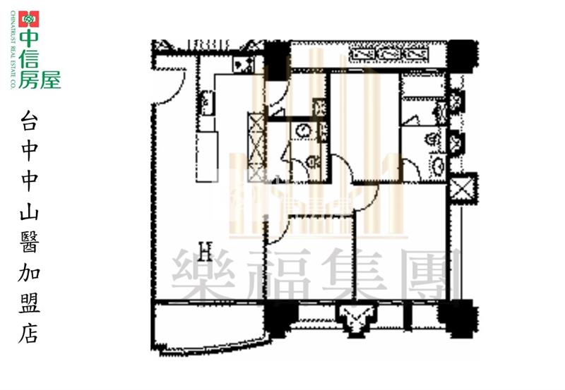 千謙苑朝南景觀三房雙平車房屋室內格局與周邊環境