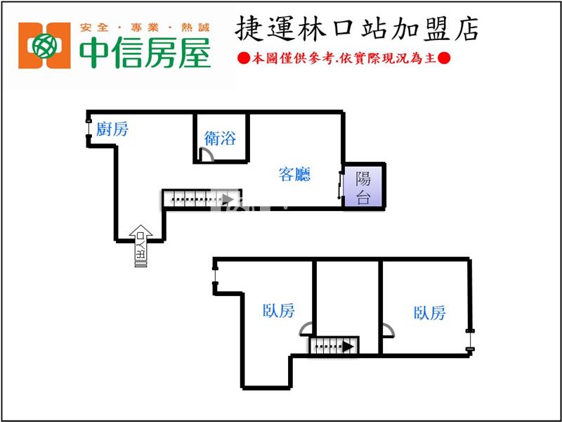 靚麗長庚美二房房屋室內格局與周邊環境